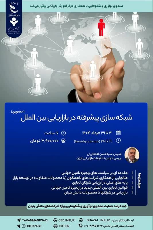شبکه سازی پیشرفته در بازاریابی بین الملل 